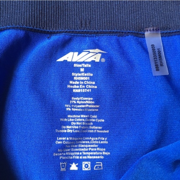 Avia | Blue Workout Capris - Picture 2 of 7